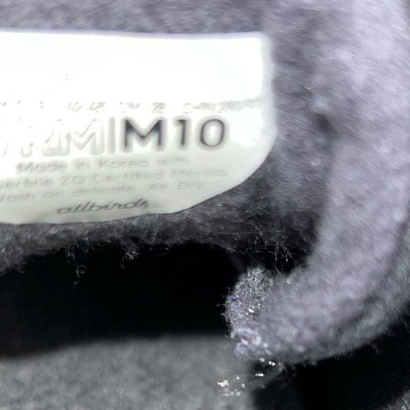 Men’s Allbirds Gray Cream Sole Wool Runner Mizzles Highlights Size 10 - Picture 5 of 6